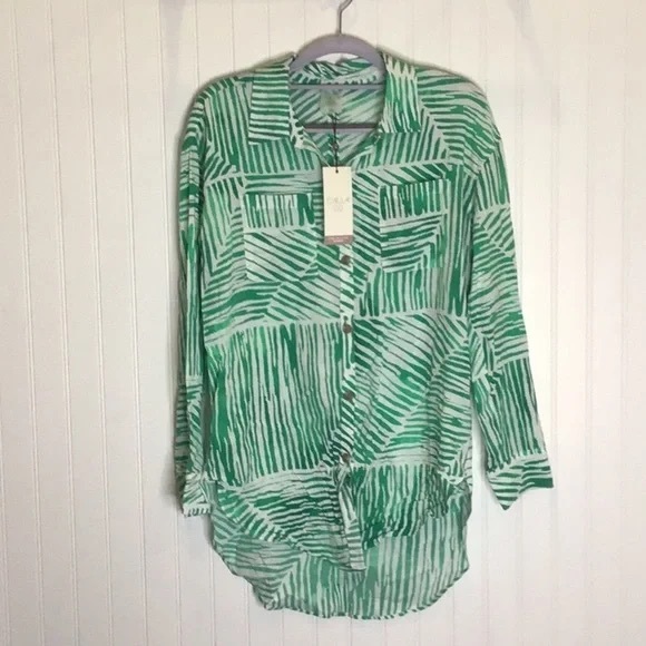 Calia | by Carrie Underwood |L/S Utility Shirt Beach Cover Up XS - Picture 8 of 9